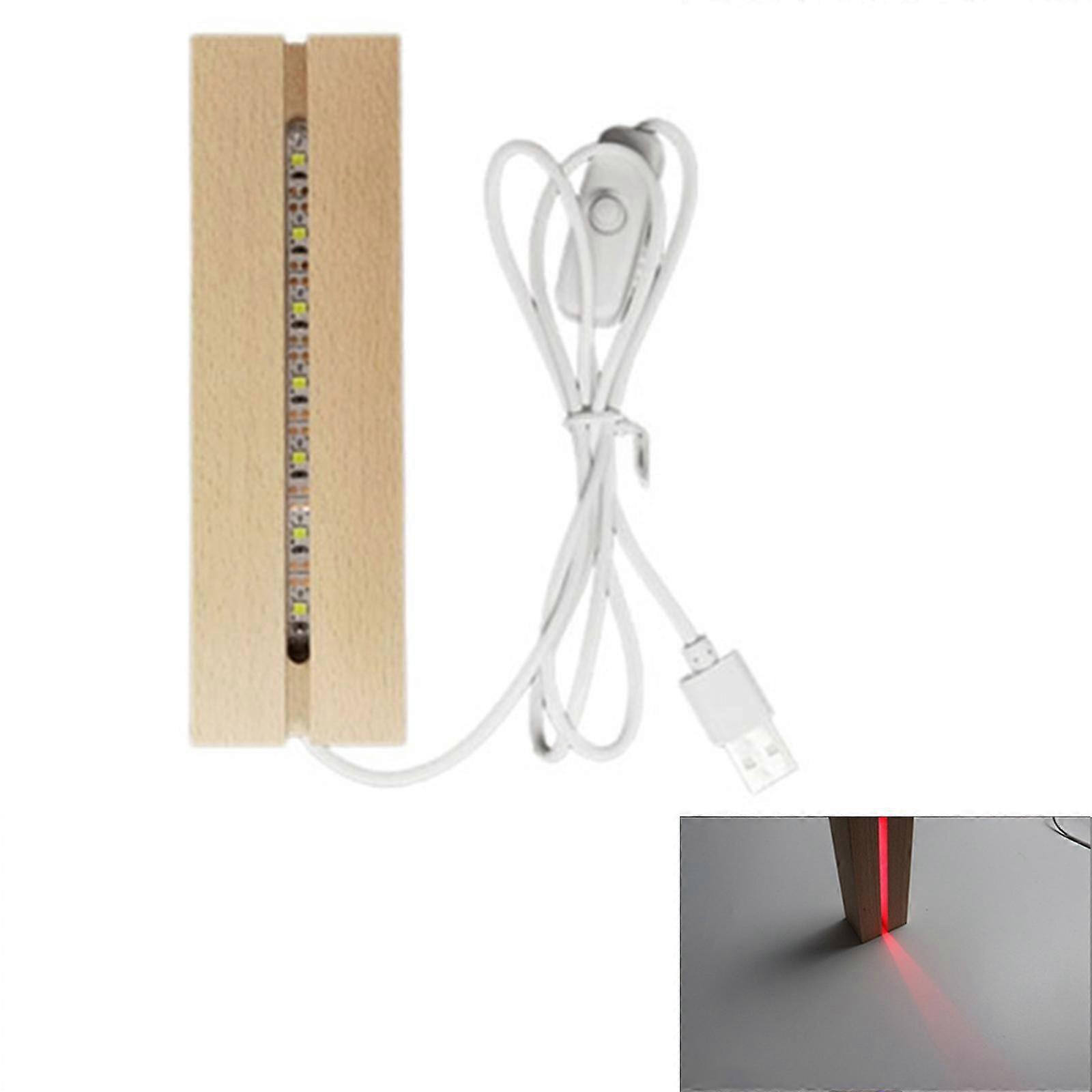 Led Wood Display Base 8 Colors Rectangle Display Pedestal Lights Display Base