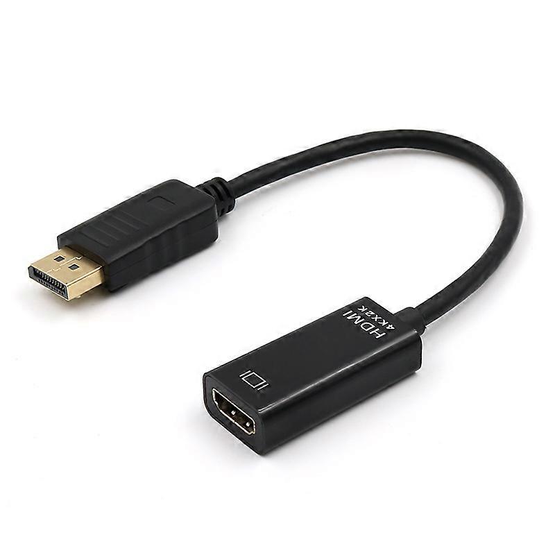 DisplayPort 1.2 to HDMI 4K Ultra HD Adapter with Gold-Plated Secure Latched Connector