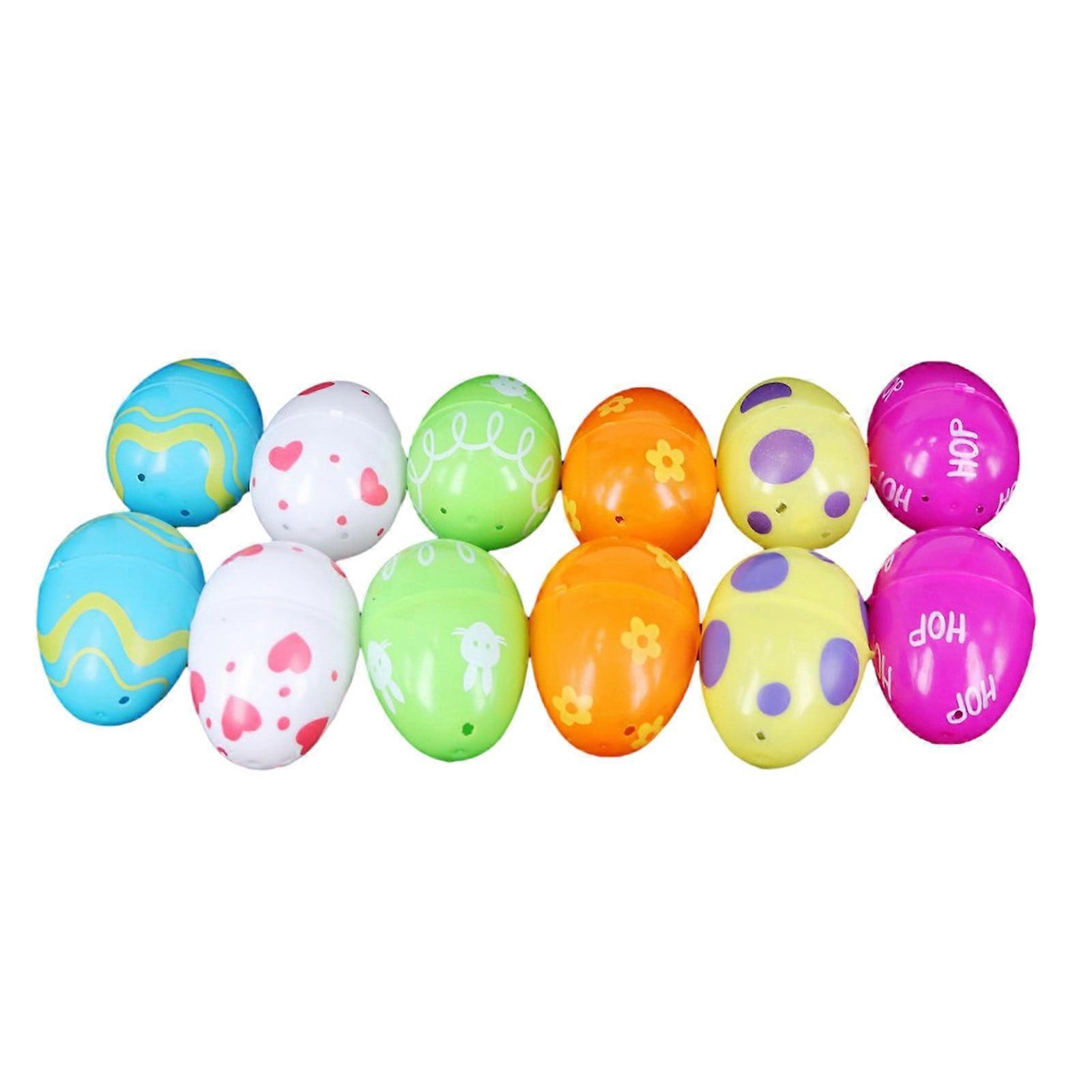 YiFudd Openable Colorful Easter Colorful Pointed Oval Gift Boxes With Various Patterns