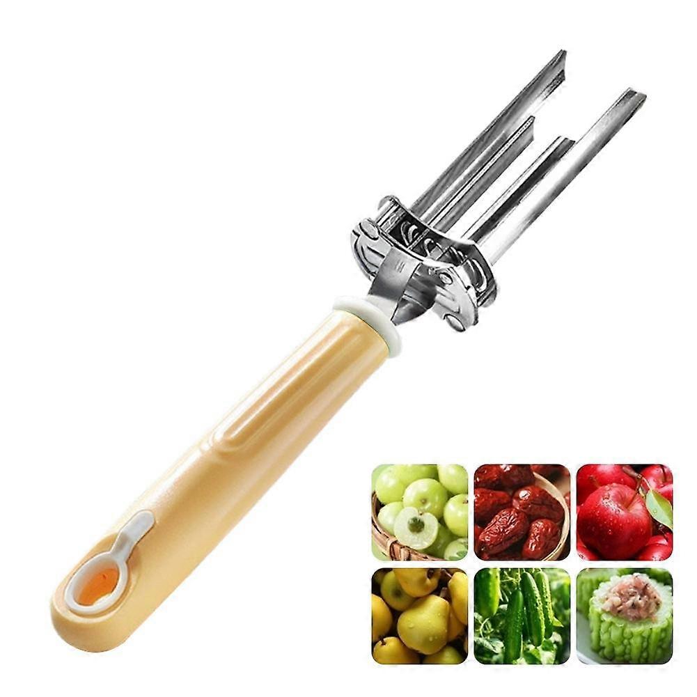 Stainless Steel Fruit Corer Multifunctional Apple Pear Corer Ergonomic Non Slip Handle Easy Clean Dishwasher Safe For Home Baking
