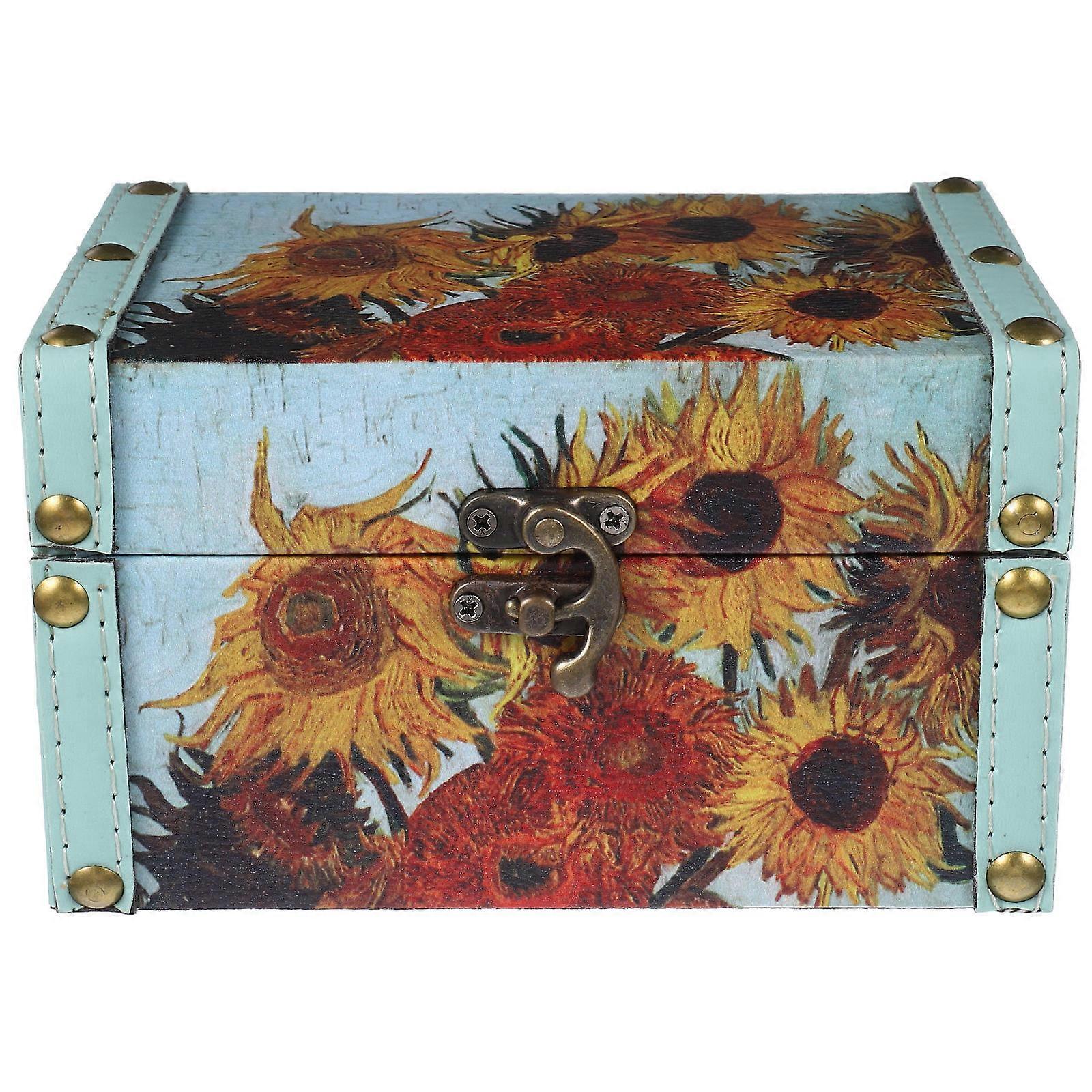 Retro Jewelry Box Keepsake Box Multi Organization Meticulously Crafted Fine Workmanship 1Pack