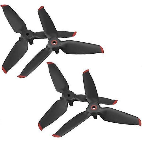 2 Pairs of FPV Propellers Compatible with DJI FPV Combo Drone, Propeller Blades for View Drone UAV Quadcopter with 4K Camera - Red Edge