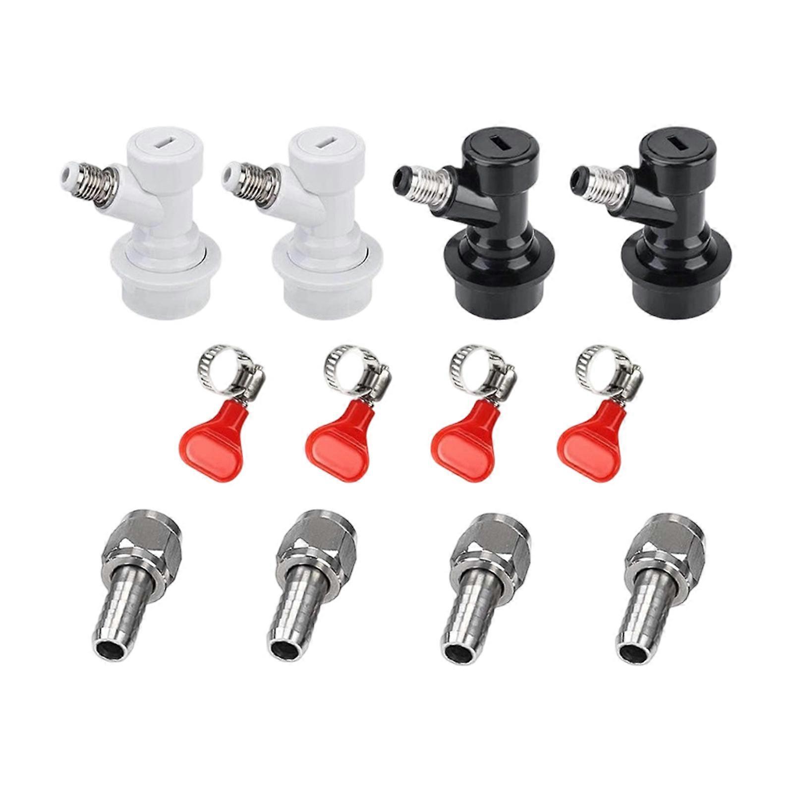 ABS And Nonrust Steel Ball Locking Disconnecting Adapters Reliable Gas Input Beer Output Homes Brewing Equipment Multicolor