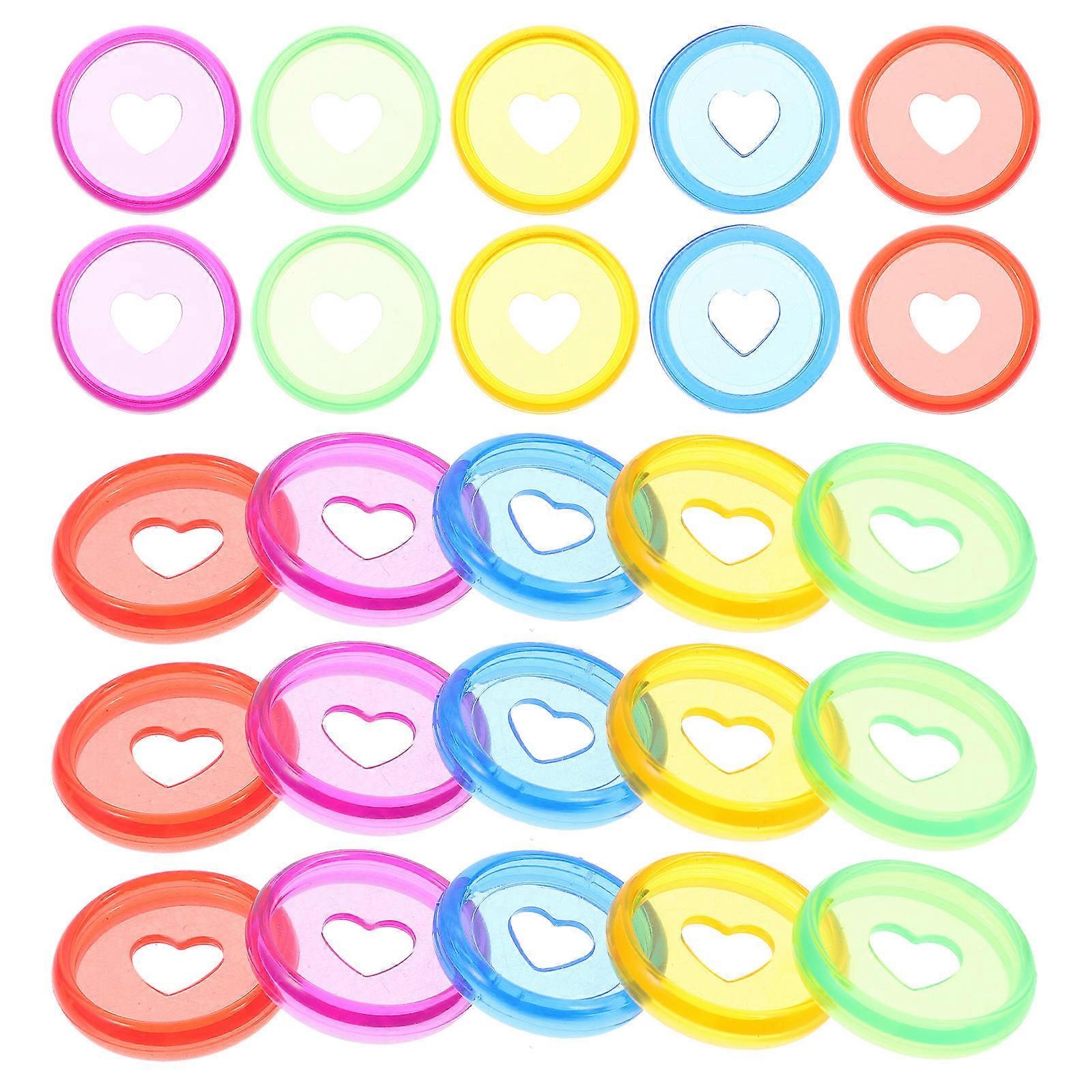 Loose-Leaf Binding Discs Plastic Discbound Discs for Planner 25Pcs Colored