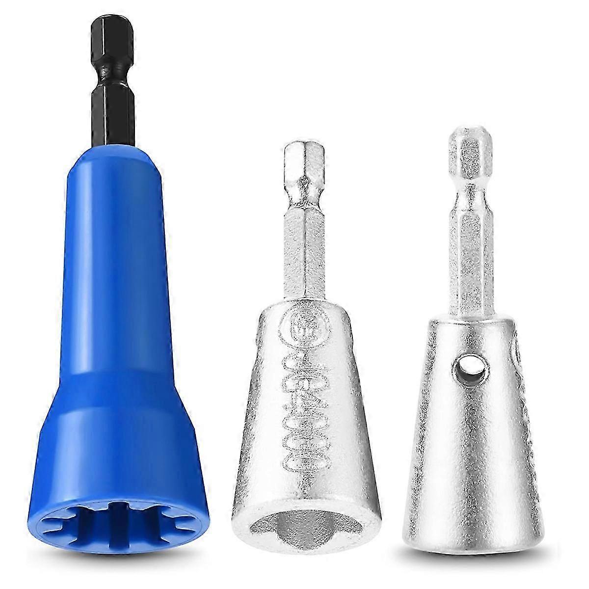 3 Pack Wire Twister Tool for Drill with 1/4inch Hex Shank,Electrician Tools WireNut Twister for Dril