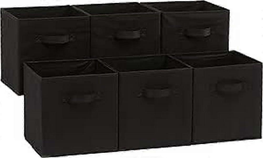 Collapsible Household Storage Containers with Handles, Durable Plastic, Lightweight, Pack of 6, 15L Each