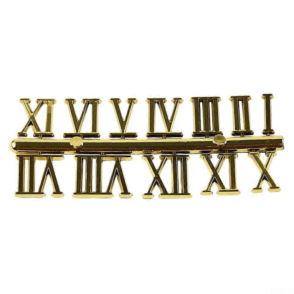 Wall Clock Roman Numeral Number Kit for DIY  Home Wall Decor Projects Gold