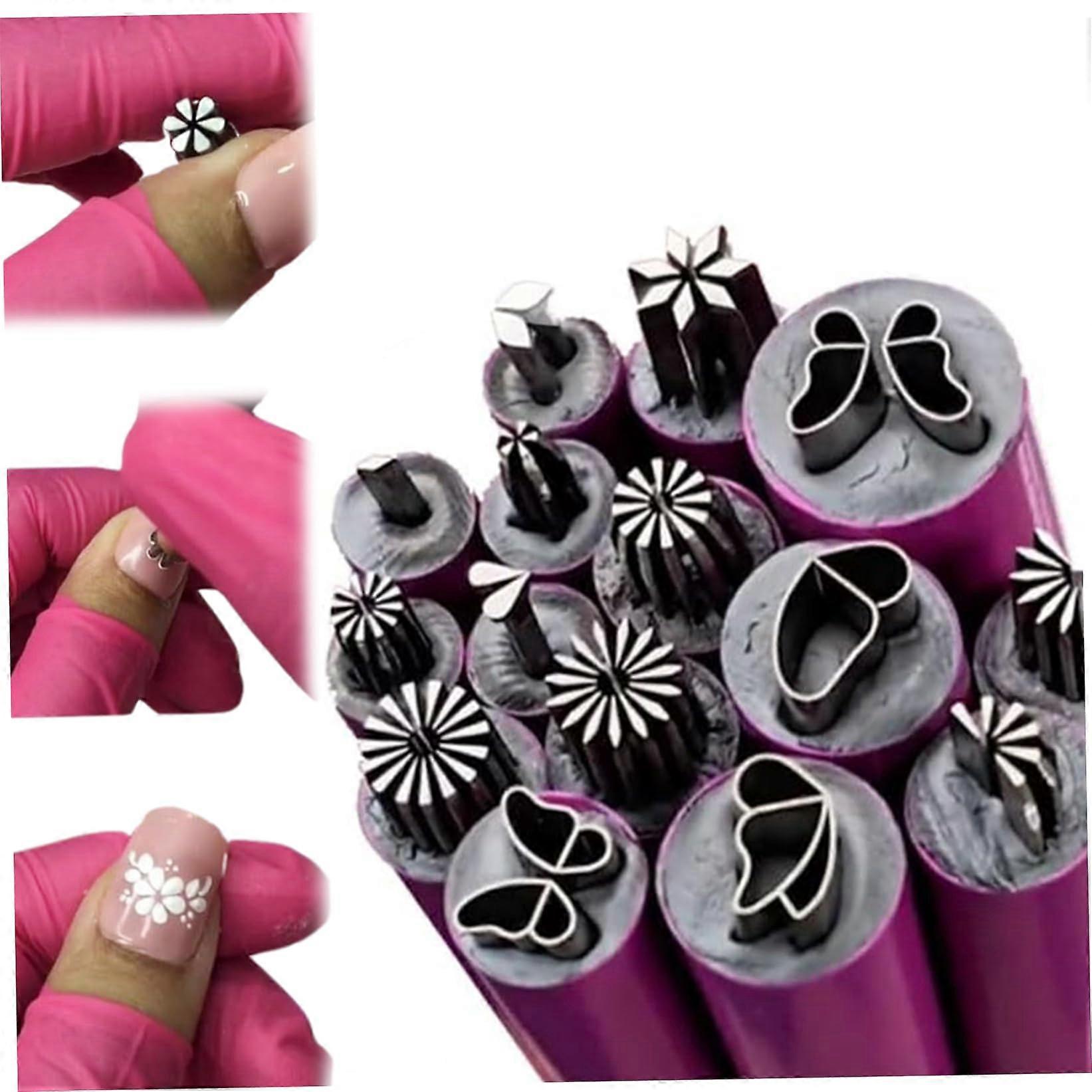 Nail Art Stamp Pen Set with Plates 15PCS Beginner Friendly Kit Quick SalonQuality Wide Patterns