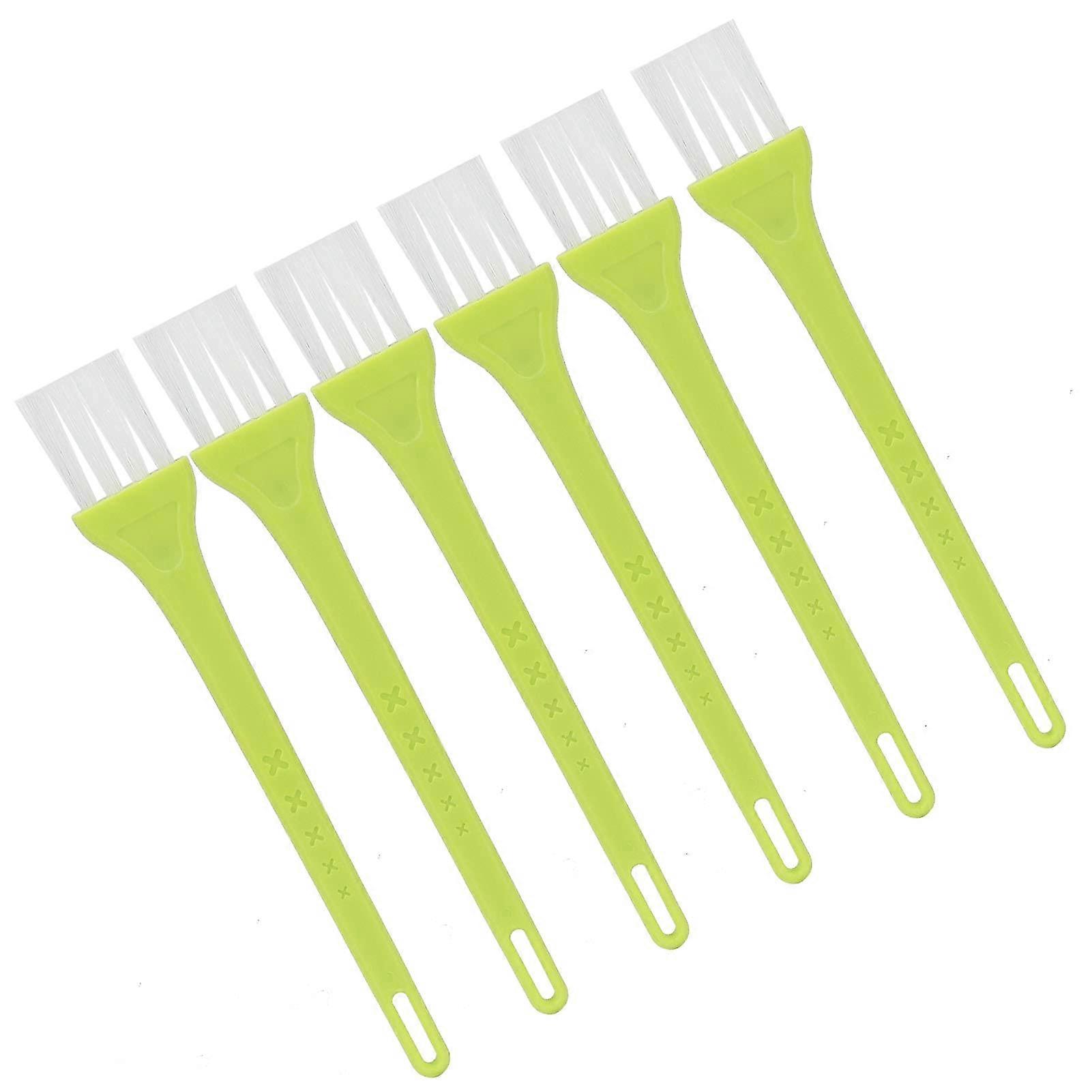 Electric Shaver Cleaning Brush Set 6pcs with Ergonomic Long PP Handle and Durable Nylon Bristles