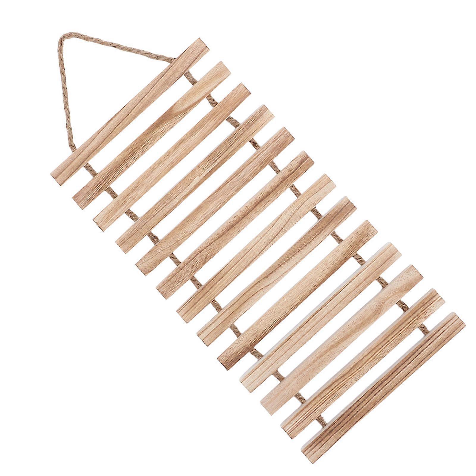 Wall Flower Holder Hanging Planter Stand Khaki Rectangular Natural Design Space-saving Homeowners 1Set