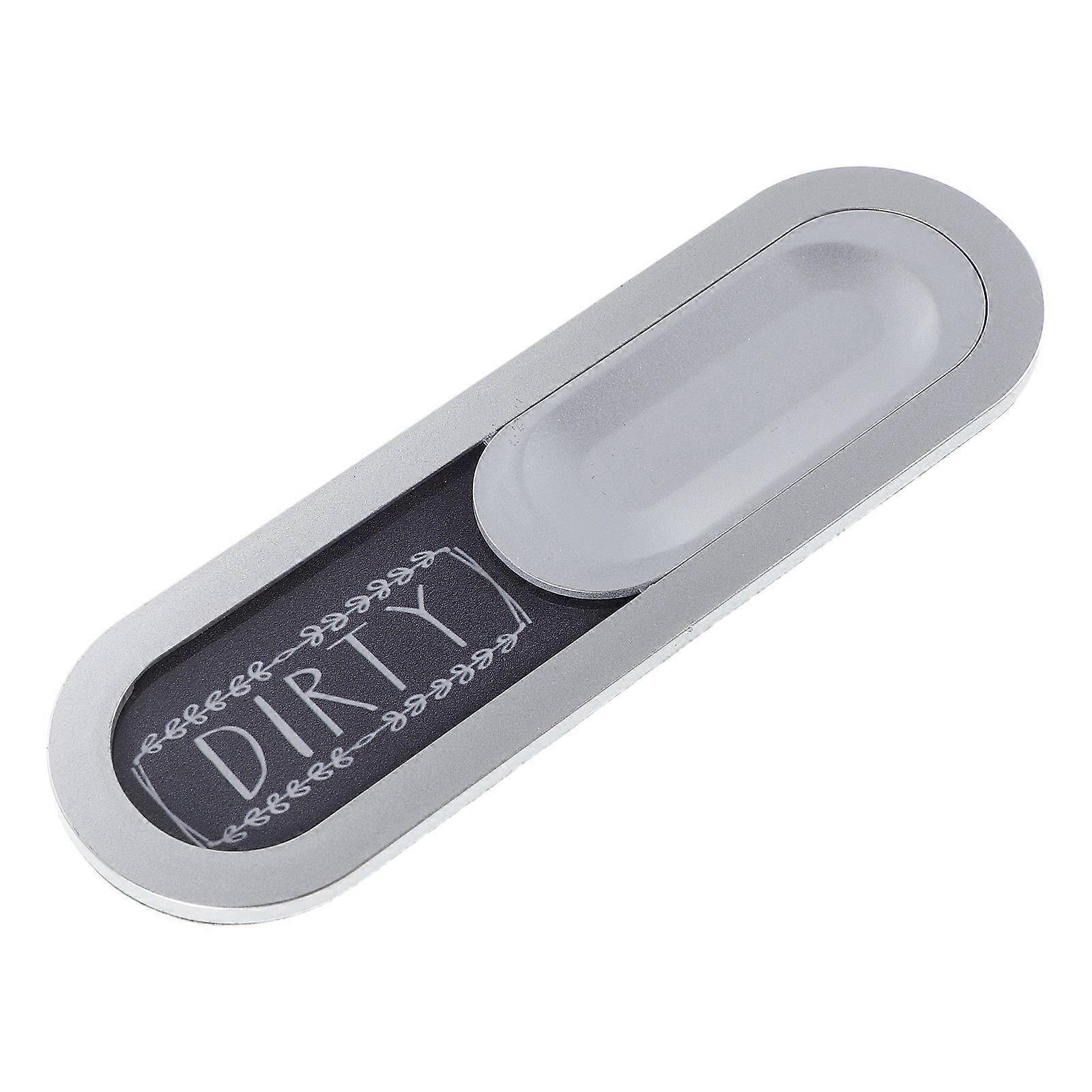 Dishwasher Clean Dirty Magnetic Sign for Kitchen Use Light Grey