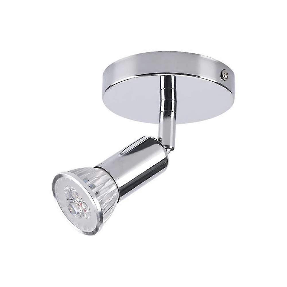 Adjustable Wall Lamp for Bedroom with Single Round Head Iron Spotlight, Bedside Reading Light