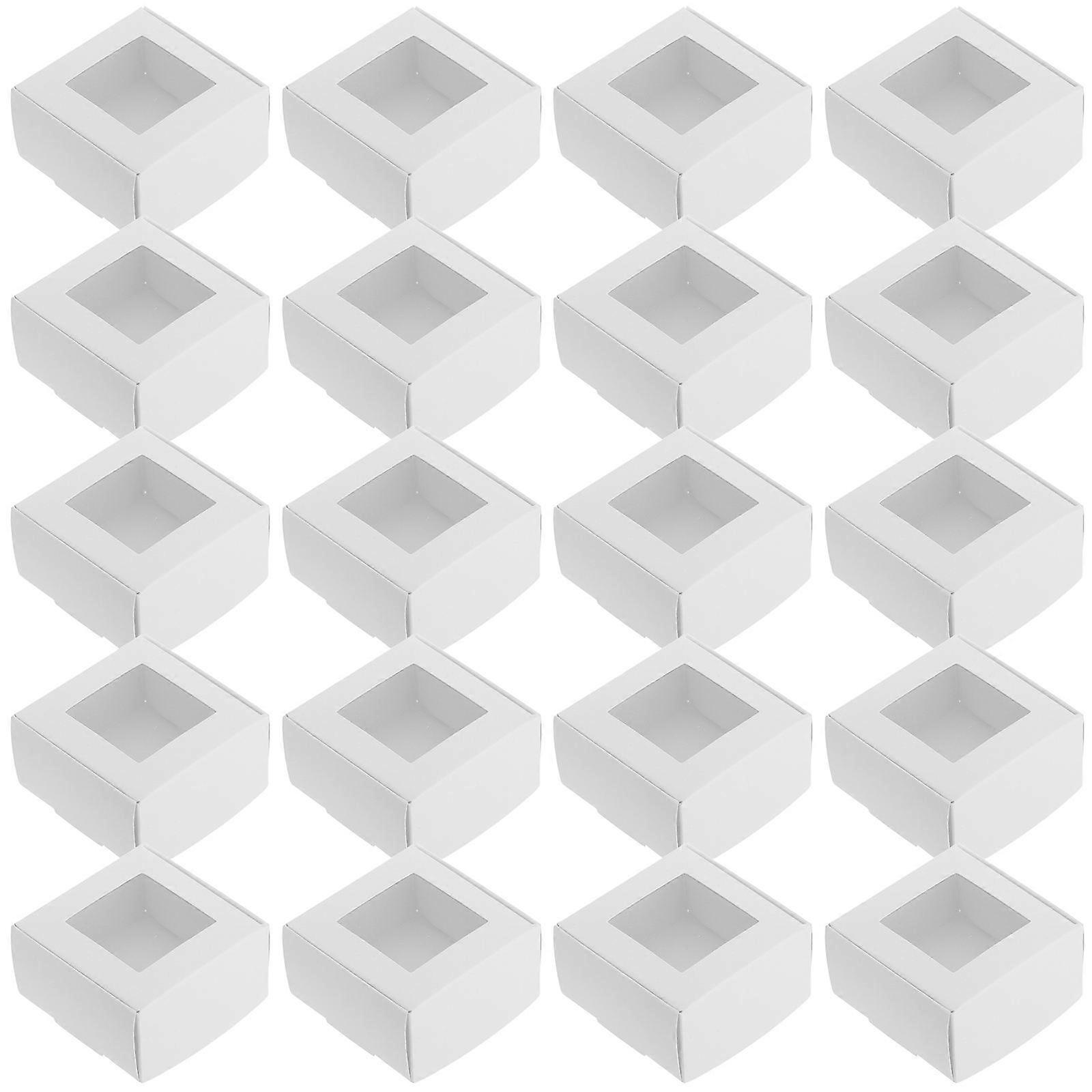 White Paper Packaging Box for Handmade Soap 50Pcs Small Soap Paper Box