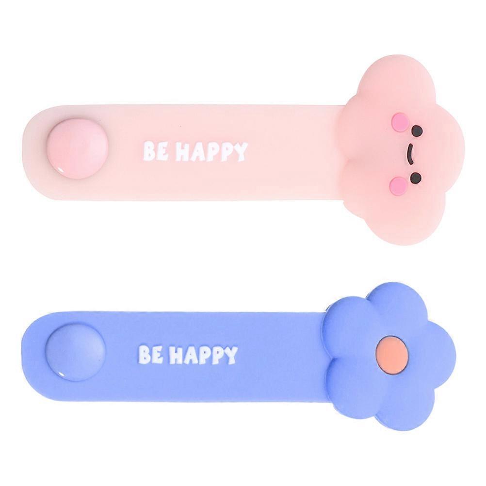 Cable Organizer Silicone Cord Organizers for Data Cable Management 2Pcs