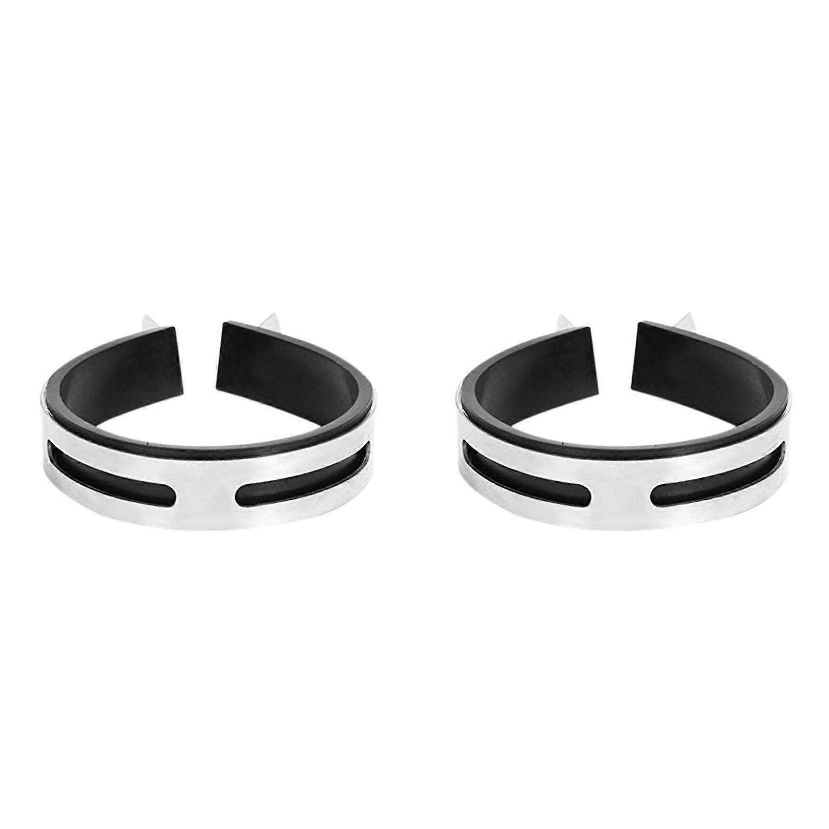 2X Motorcycle Exhaust Pipe Muffler Clamp Fixed Ring Support Bracket 110Mm