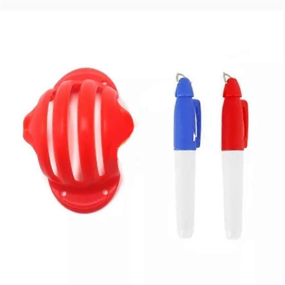 Golf Ball Triple Track 3 Line Marker Stencil ERC Chrome Soft Odyssey + 2 Pen High Quality Triple TracksRed  A-S Edition 1212