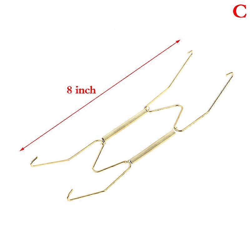 Wall Display Plates Hanger W Type Decoration Dish Spring Holder Invisible Hook