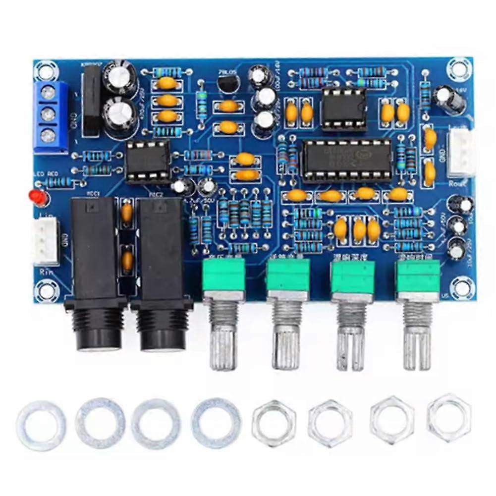 Dual AC12 Microphone Amplifier Board With Digital Karaoke Reverberation Effect, 2Channel