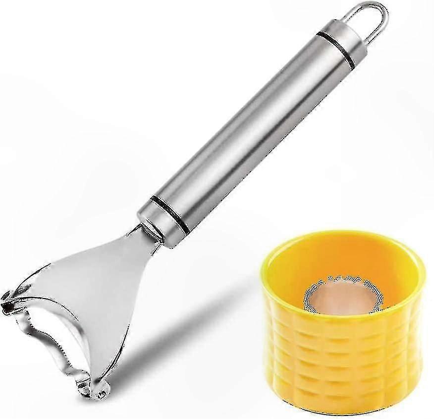 Kitchen Corn Kernel Cutter, Handheld Corn Stripper Tool for Easy Peeling and Threshing, Durable Grid Design for Quick Stripping