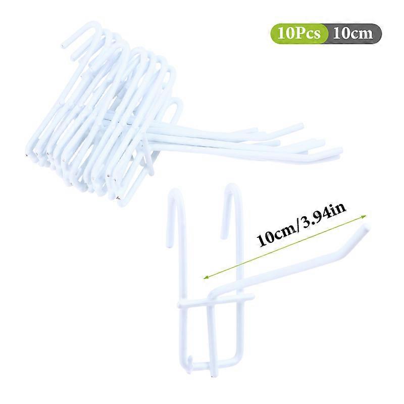 10 pi��ces durables 5/10/15/20cm crochets d'��cran 3.3mm d'��paisseur supermarch�� fil de fer maille crochets suspendus crochets de grille de fe