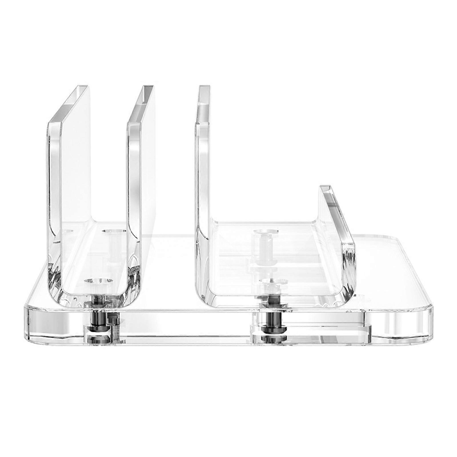 Acrylic Vertical Laptop Stand Holder Desktop Notebook Dock Space Saving Laptop Vertical Saving Dock Replacement Multicolor