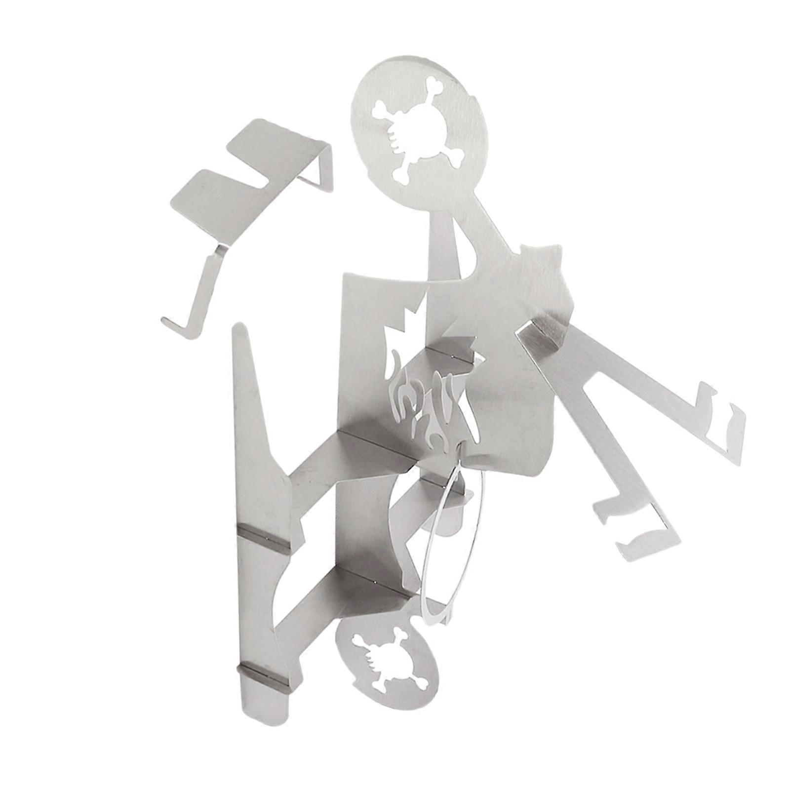 Stainless Steel Grill Stand Rectangular Simple Design Poultry Roaster Suitable For Camping BBQ 1Pack