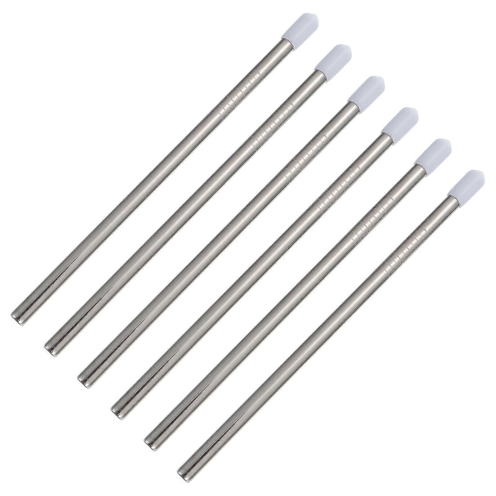 White Bottle Drying Rack Stainless Steel for Kitchen Use 6Pcs Set