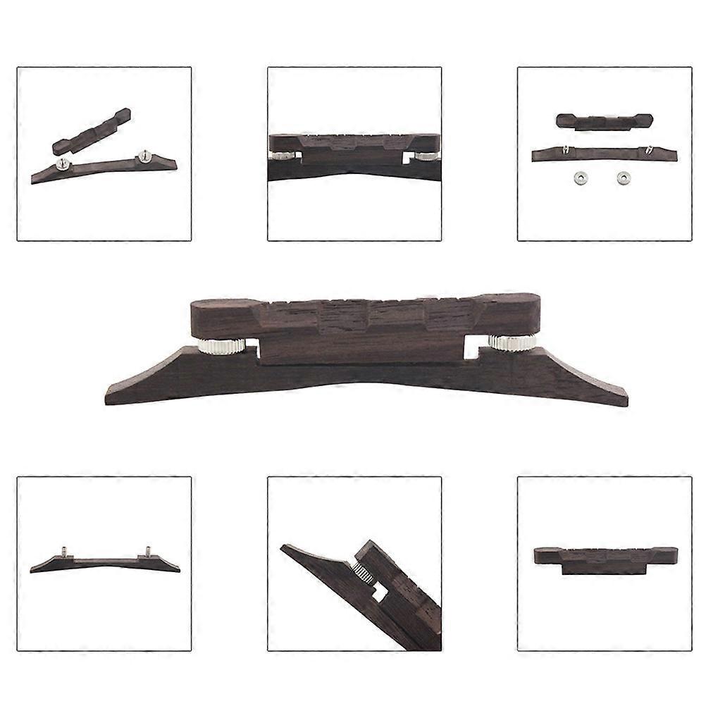 Rosewood Adjustable Guitar Bridge for Mandolin Accessory