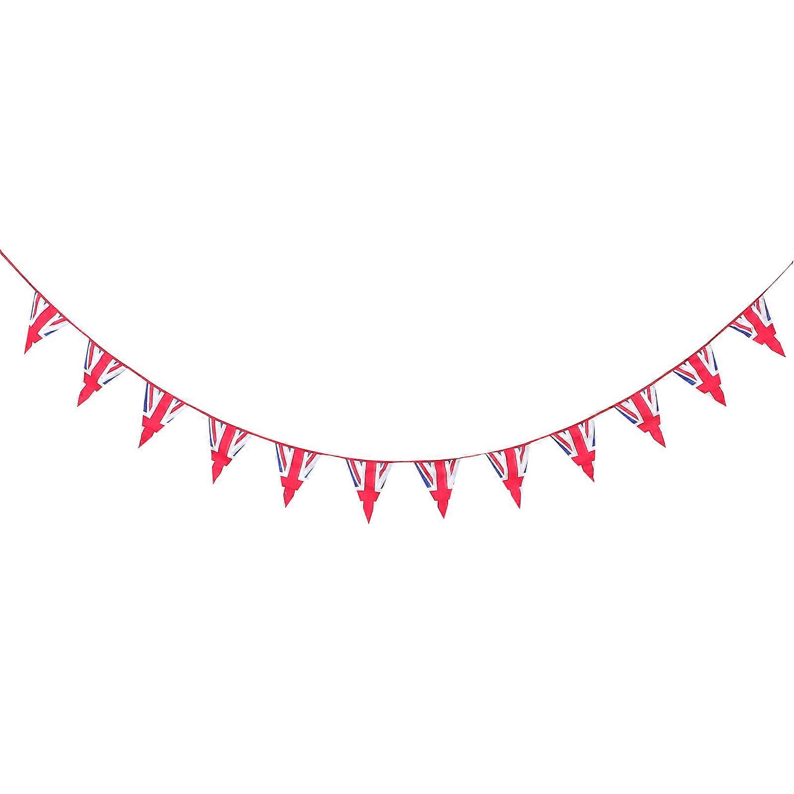 Delicate British Flag Bunting Banner Rectangular 2Pcs Suitable For Parties And Patriotic Events