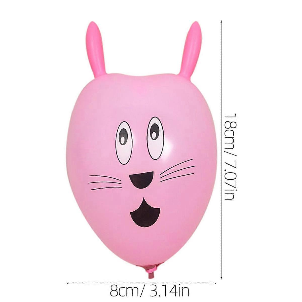 Rabbit Balloon Ear Balloon for Decorating Use 30Pcs Assorted Color Creative