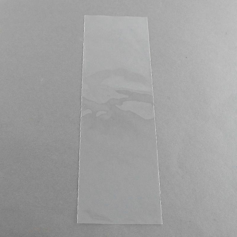OPP Cellophane Bags Rectangle Clear 25x8cm Unilateral Thickness: 0.035mm