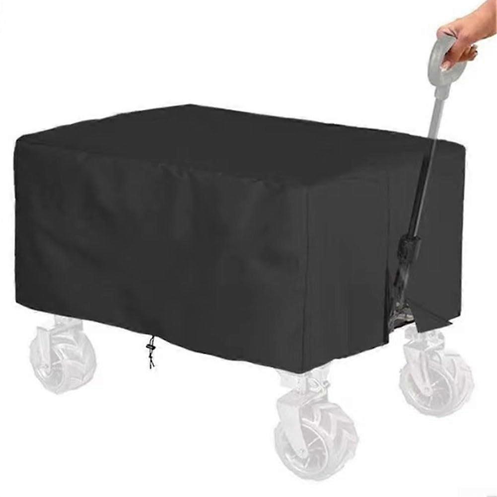 Garden Cart Rain Cover Waterproof Oxford Fabric Windproof for Camping Wagon 97x61x56cm