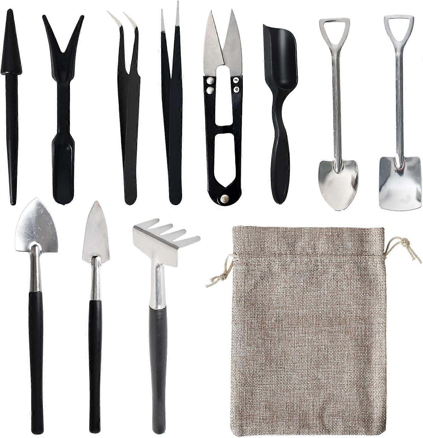 12-in-1 Succulent Plant Tool Set with Storage Bag