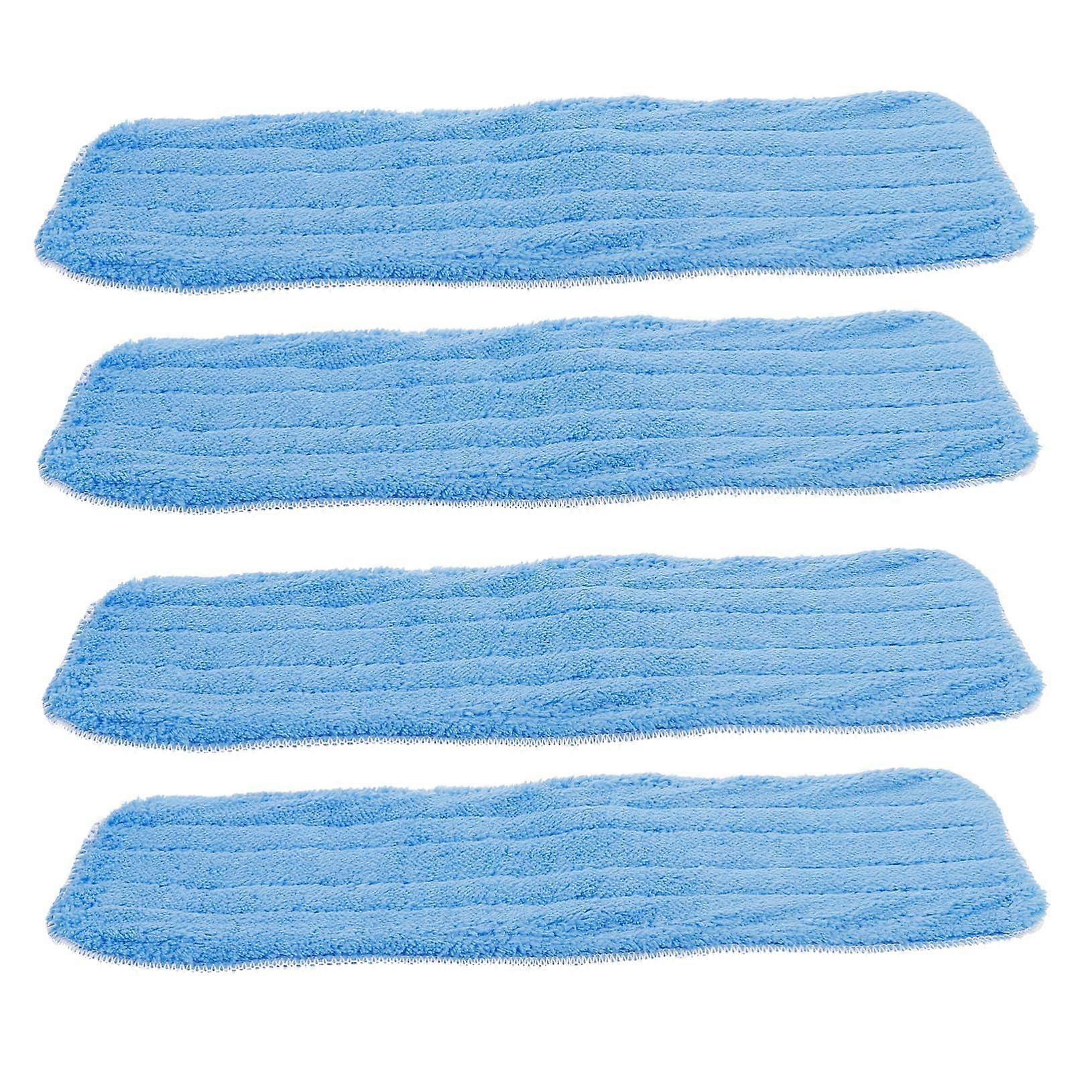 4pcs Mop Replacement Pads Washable Reusable for Hard Floors Quick Drying Heavy Duty Cleaning