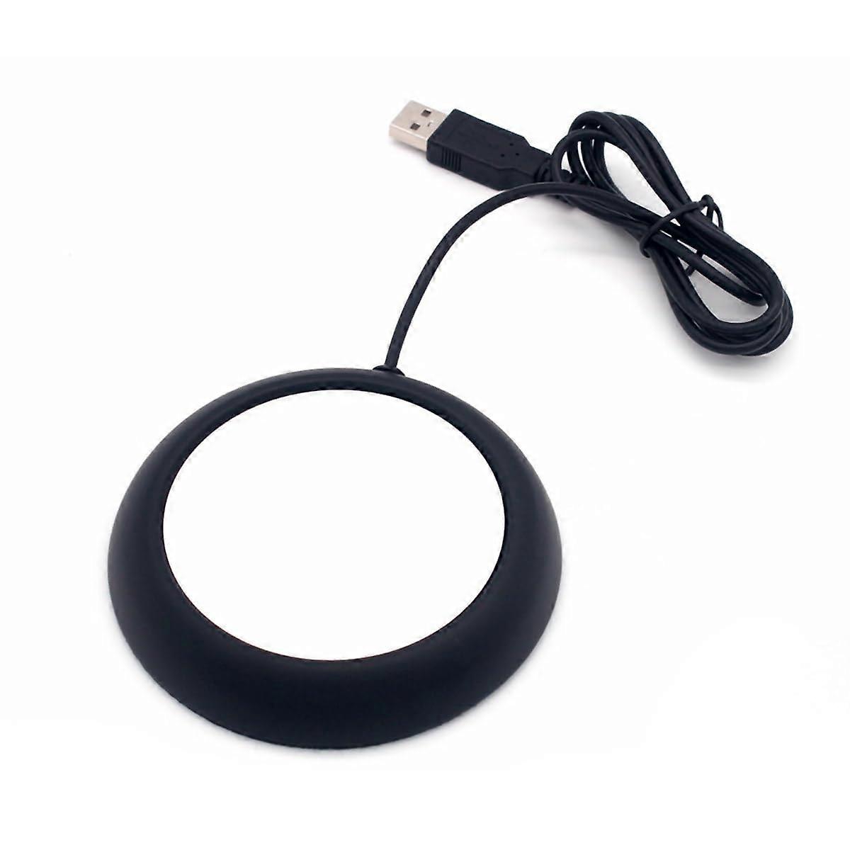 USB Coffee Mug Warmer with USB Powered Heating for Desk, Keeps Drinks Warm, Wide Cup Compatibility, Black
