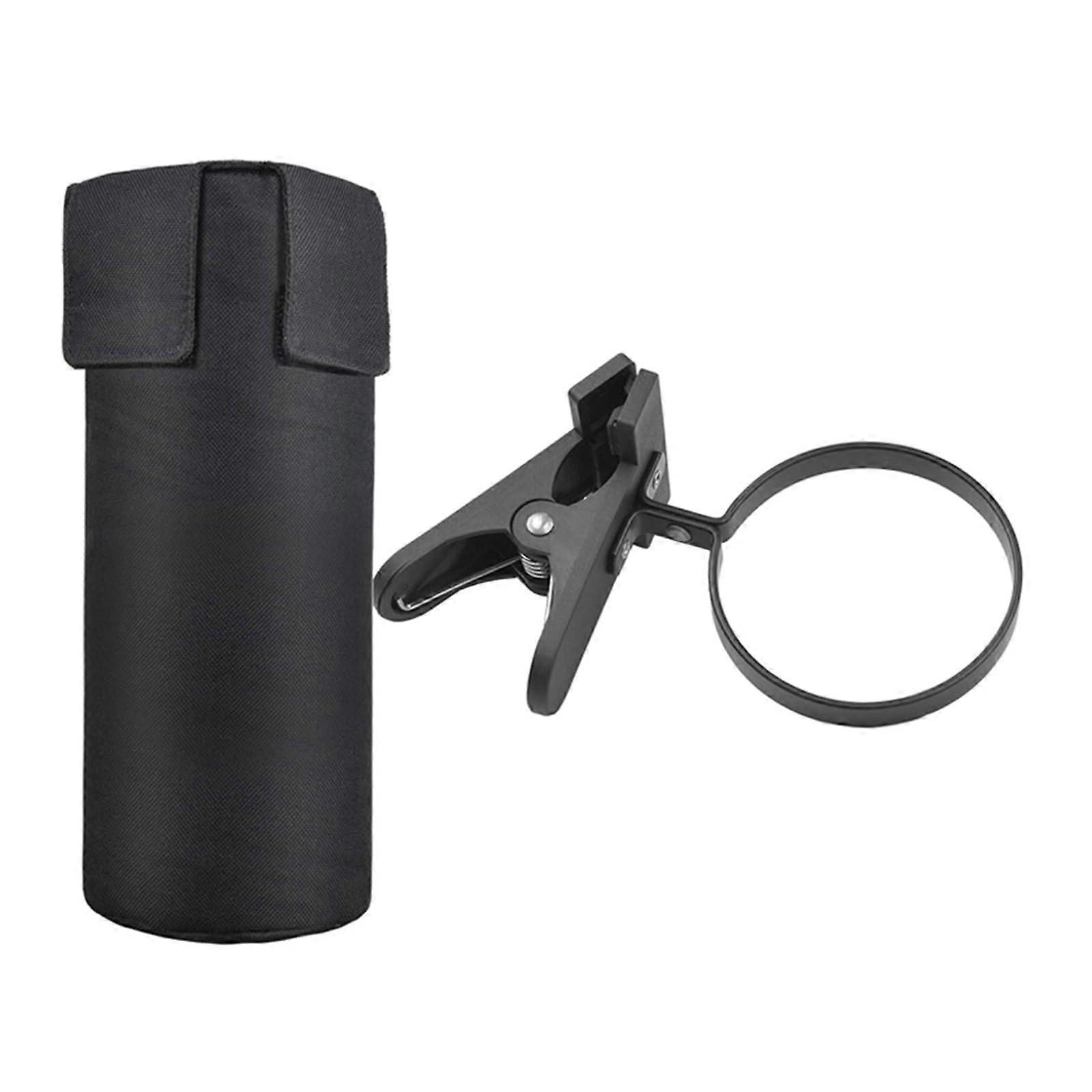 Adjustable Drumstick Holder with Large Capacity Bag for Drum Stand and Accessories