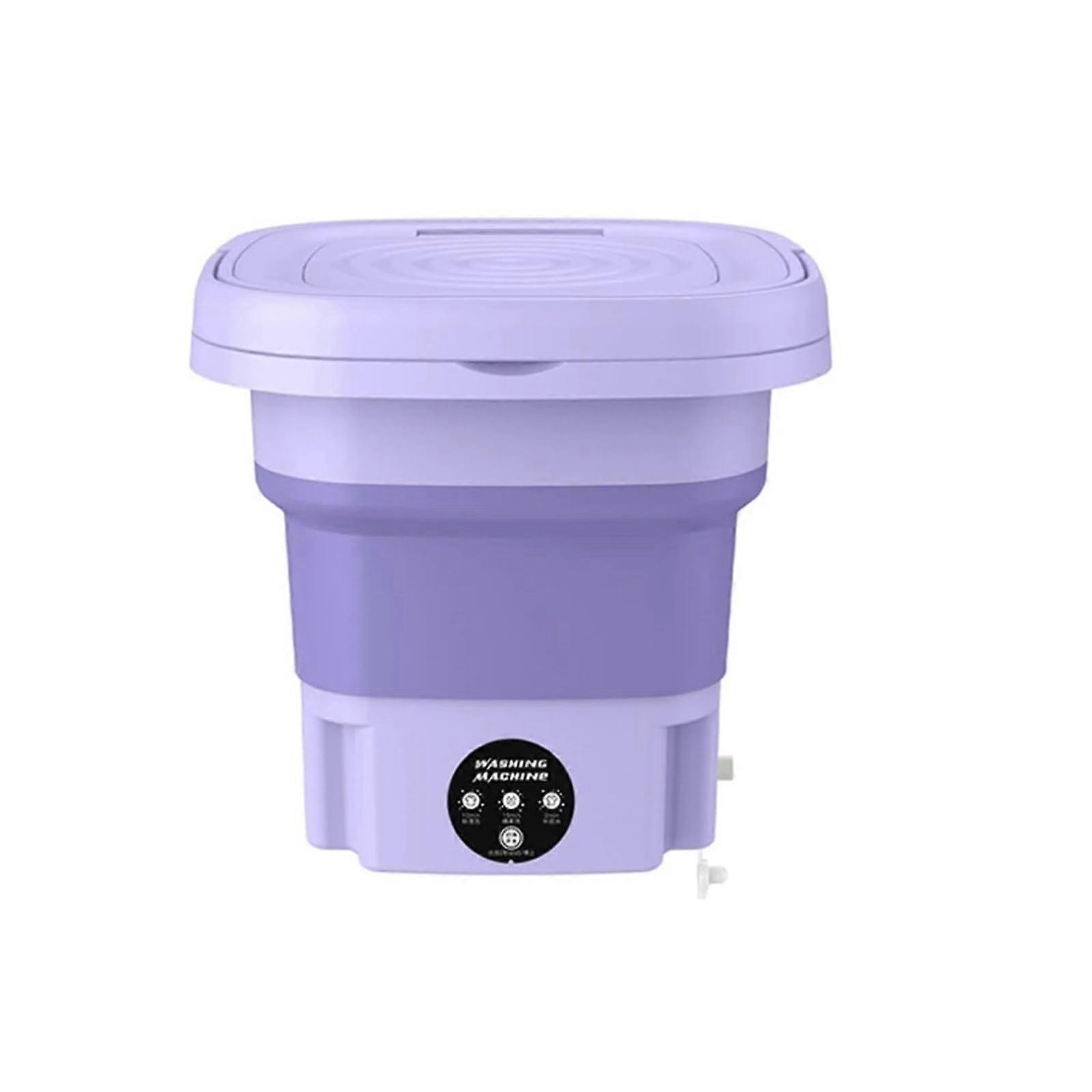 Portable Washing Machine Foldable Mini Washer with Spin Dryer for Apartments Dorms Camping