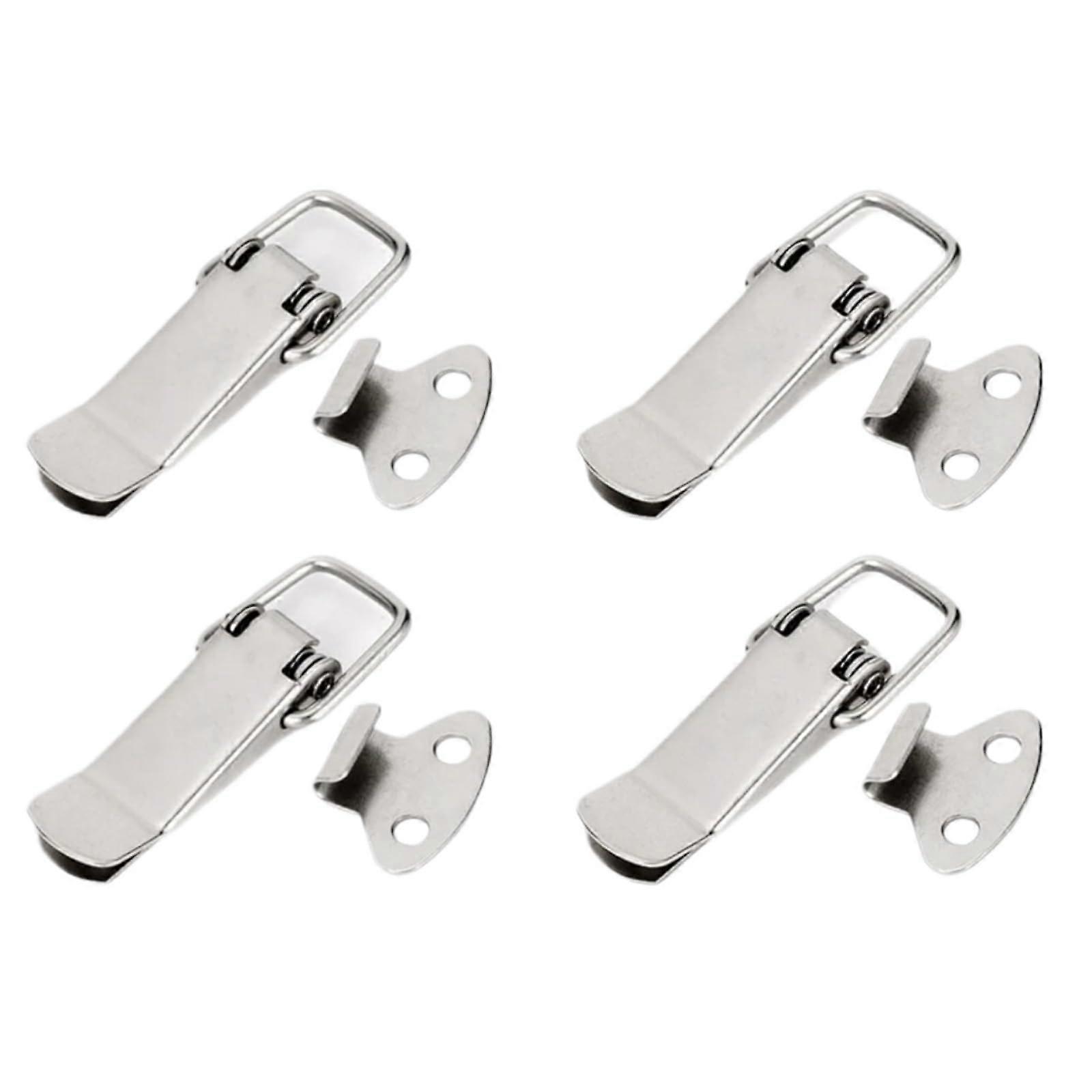 Stainless Steel Toggle Latch with Secure Locking Buckle for Wooden Boxes and Cabinets, 1Pc