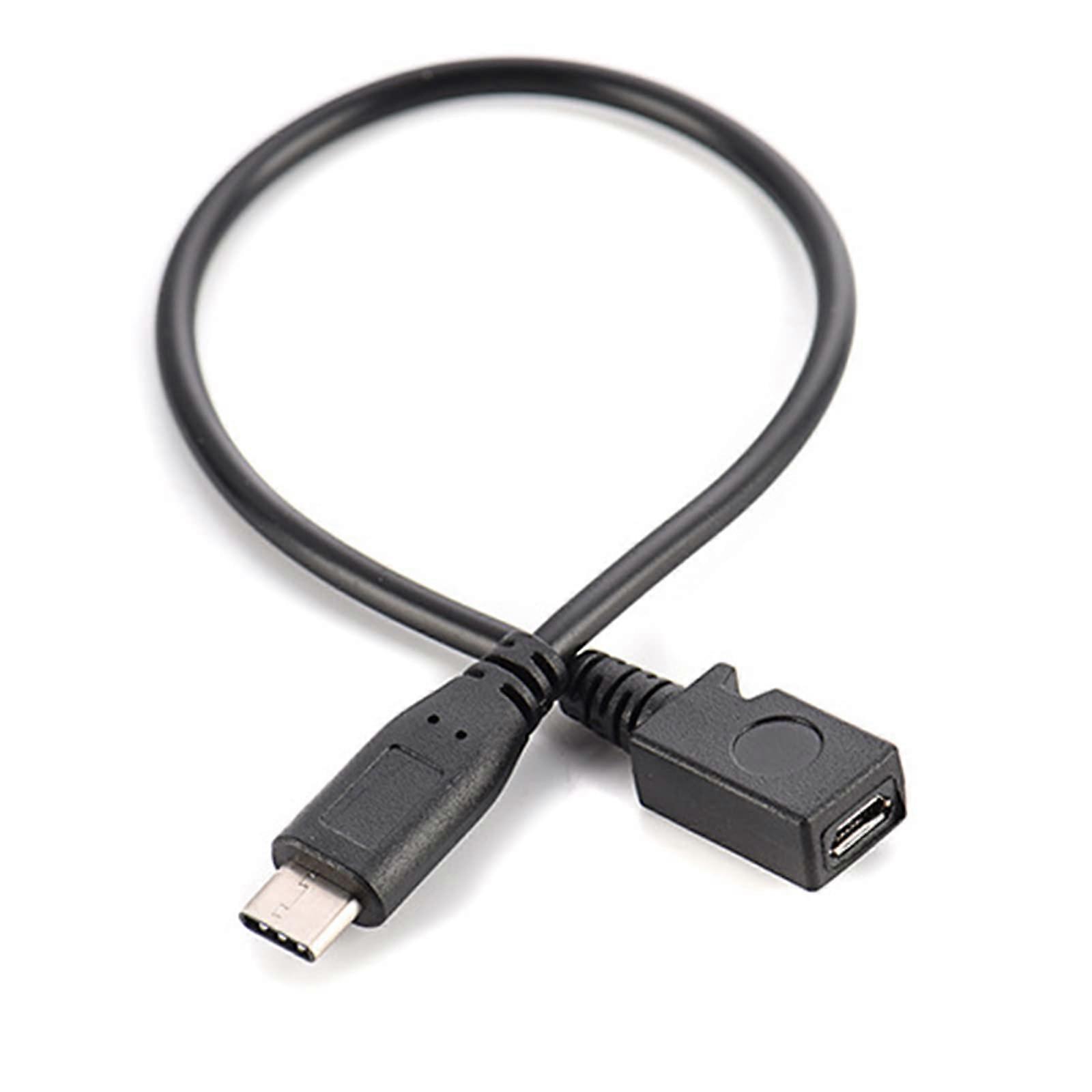 USB TypeC to Micro USB Adapter Cable Fast Charging Speed Data Transfer for Phones Tablets