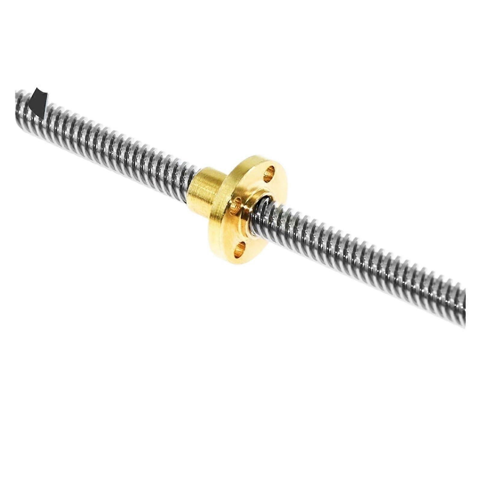 T8 Lead Screw with Copper Nut 450mm Stainless Steel for 3D Printer Smooth Precision Movement