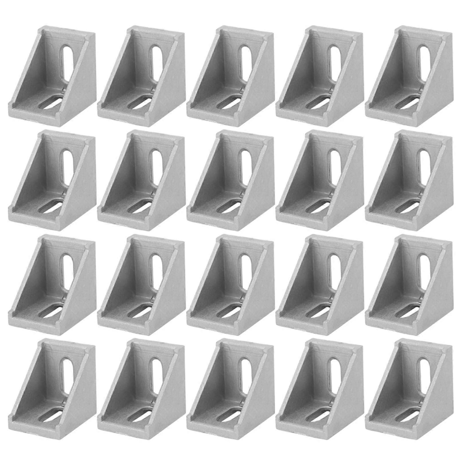 Aluminum Profile Corner Bracket 20pcs for 3030 Extrusion Easy Angle Adjustment Durable Build