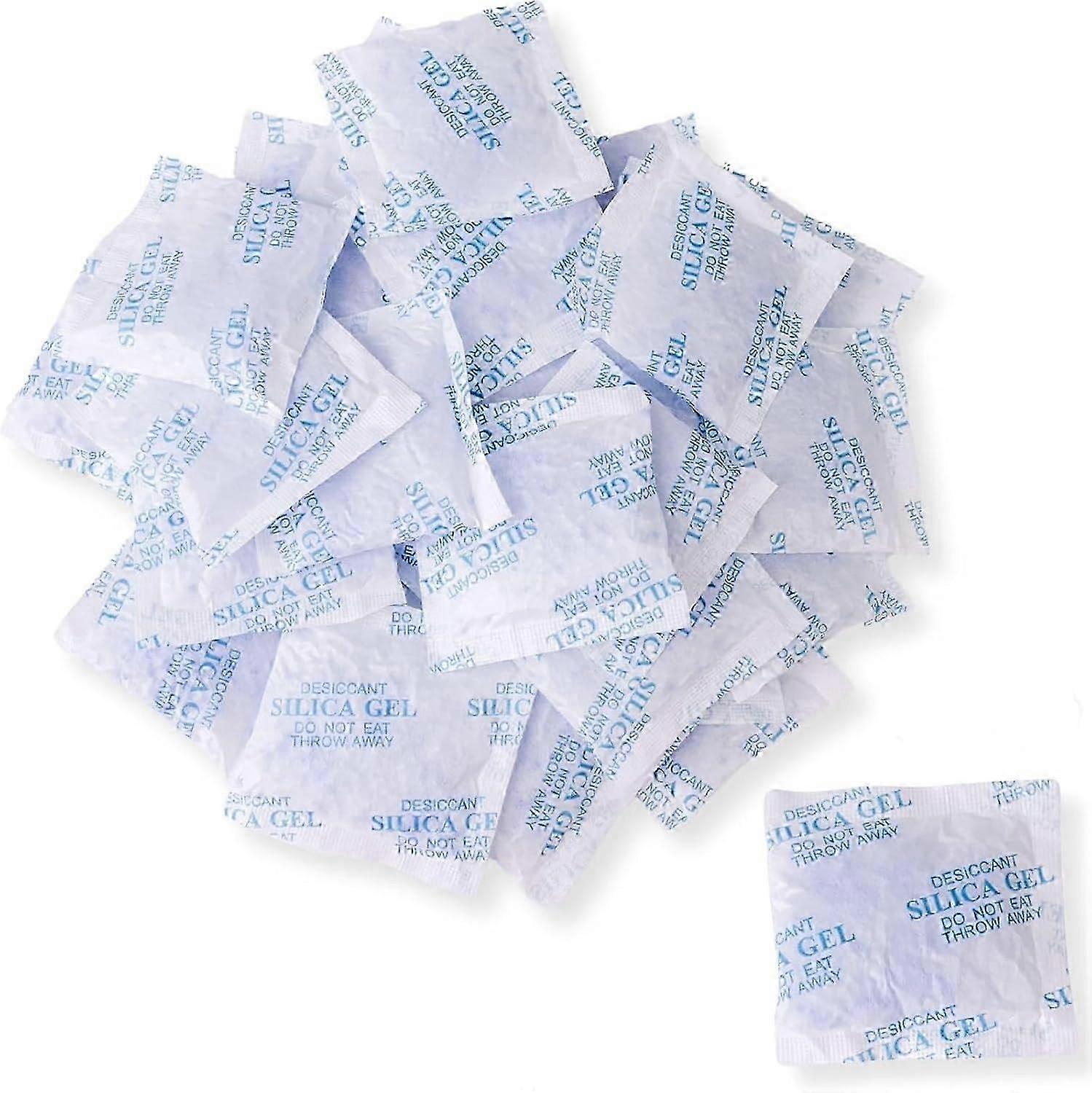 Silica gel bag desiccant, regenerable with indicator