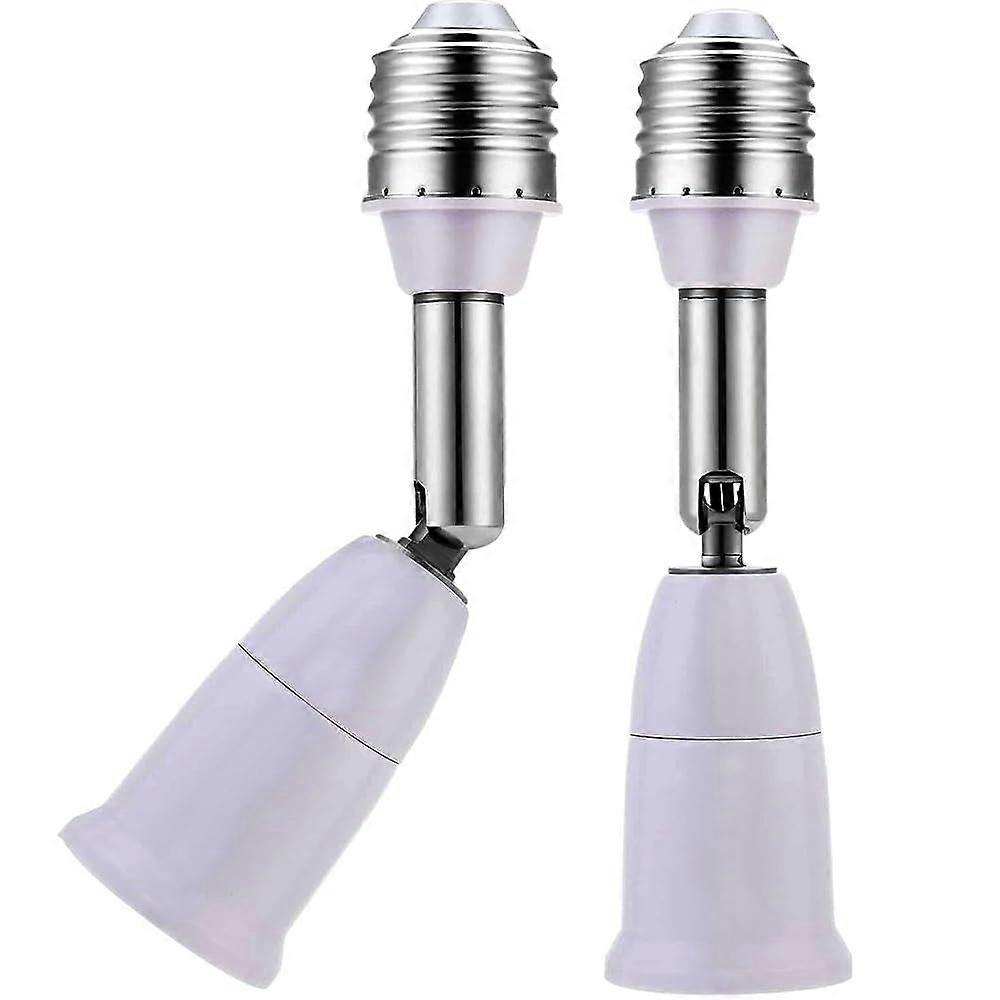 E26/E27 Light Socket Extender, 4.5 Inch Extension,Adjustable Vertical