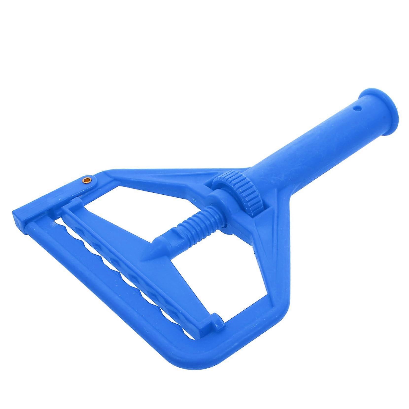 Adjustable Mop Head Replacement Clip with Durable ABS Clamp for Quick Change and Universal Fit Blue