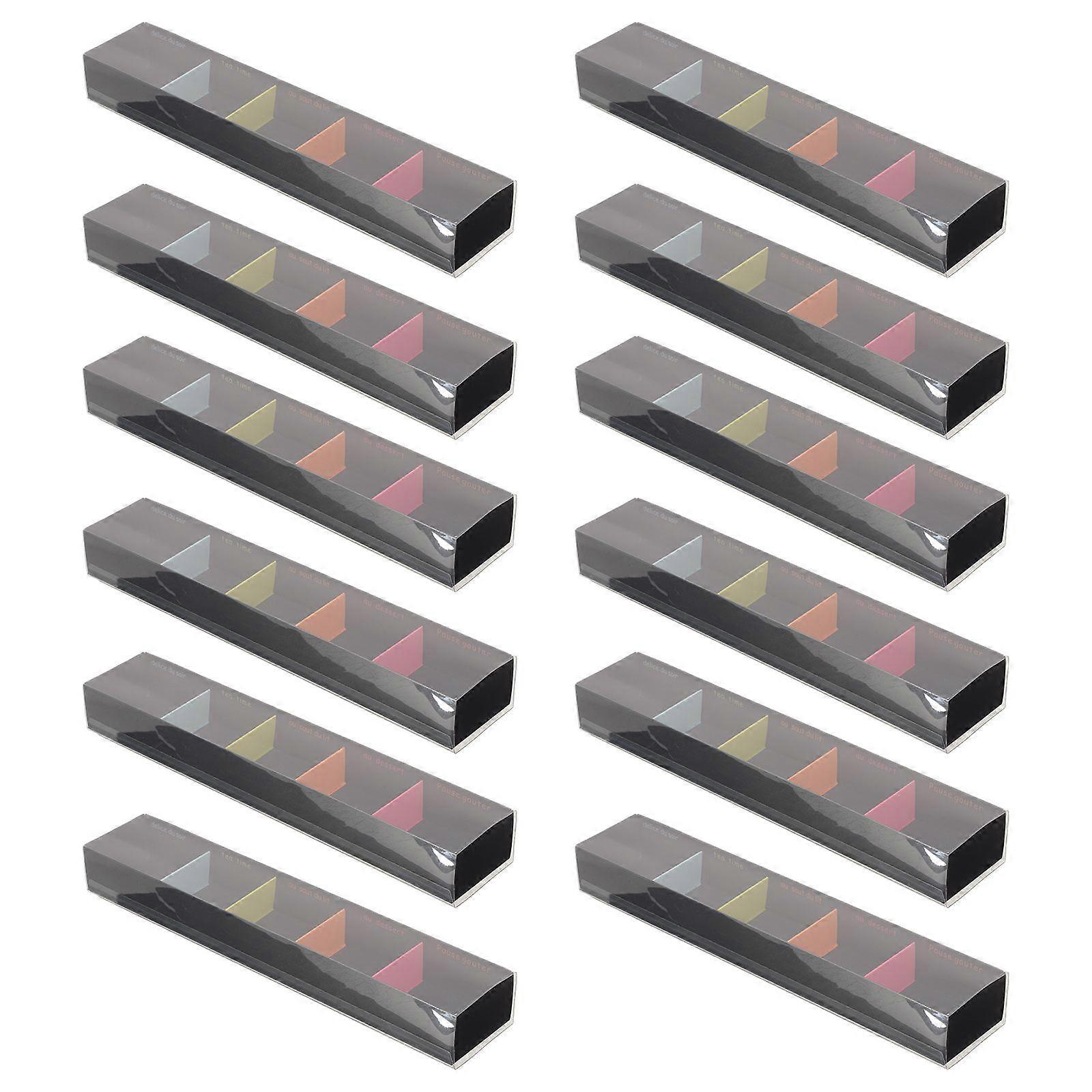 12Pcs Empty Macaroon Boxes Pastry Packaging Boxes,Bakery Boxes for Desserts Biscuits Muffins