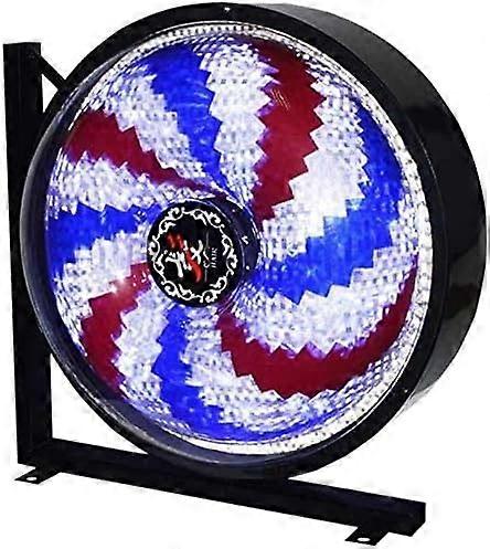 LED Rotating Barber Pole Light Waterproof Wall Mounted Spinning Red White Blue Stripes for