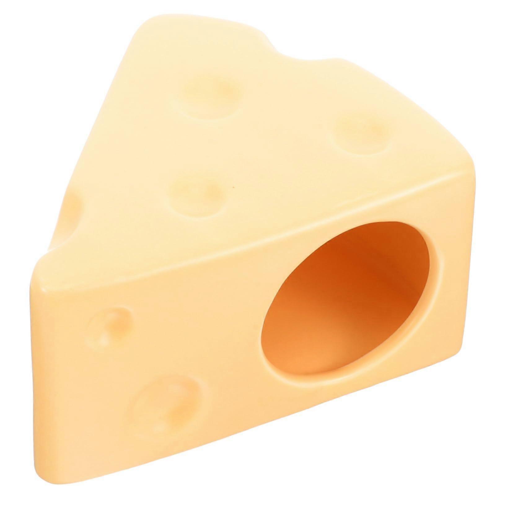 Ceramic Cheese Hamster Hideout Cooling Bed Easy Clean Comfortable Cage Sleeping House