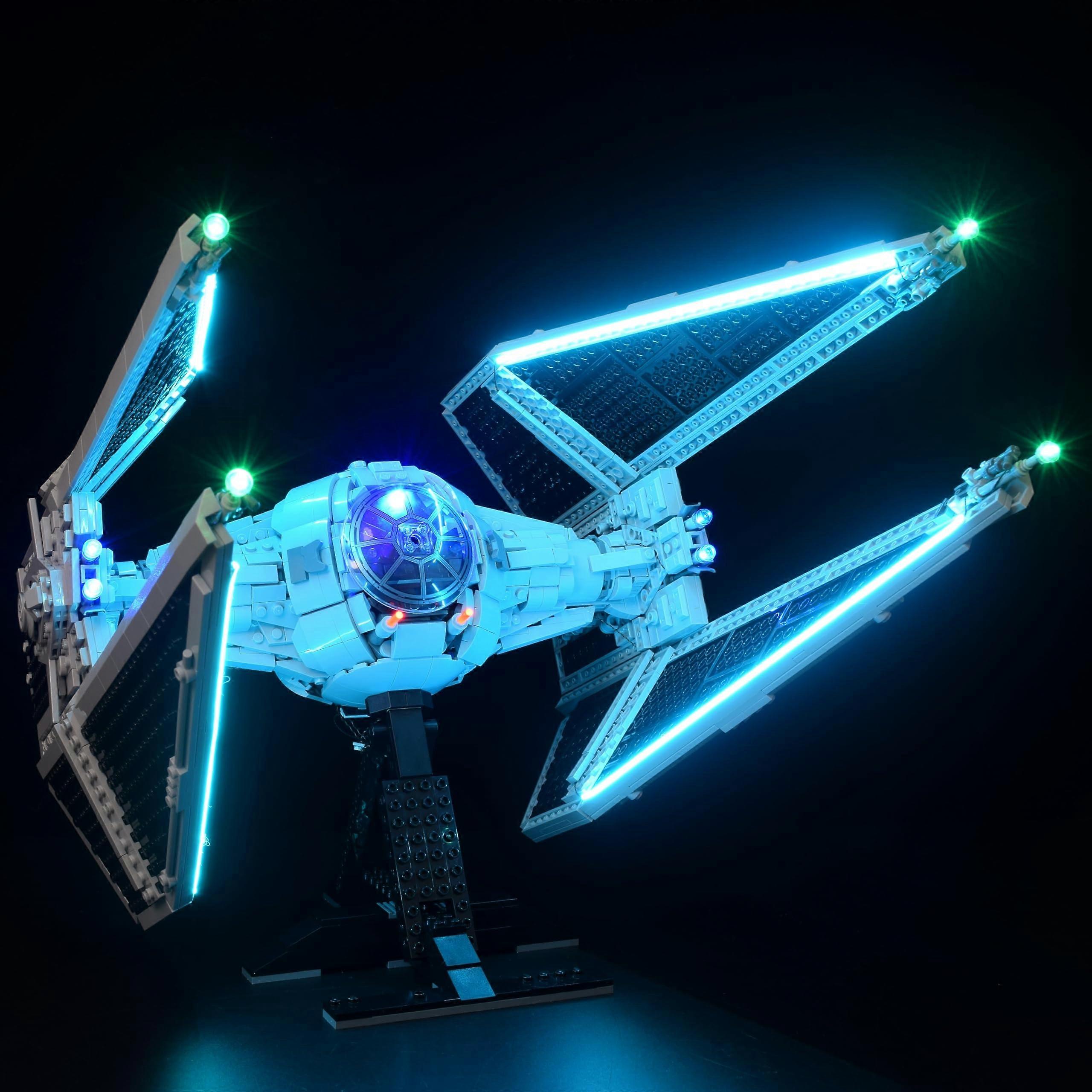 LED Light Kit Classic Version for  75382 Star Wars TIE Interceptor with USB Powered LEDs