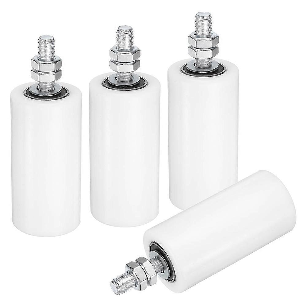 Slide Gate Guide Roller, 4" Rollers Gate Support Assembly, Universal Ball Bearing Rolling Gate Guider for Sliding Door