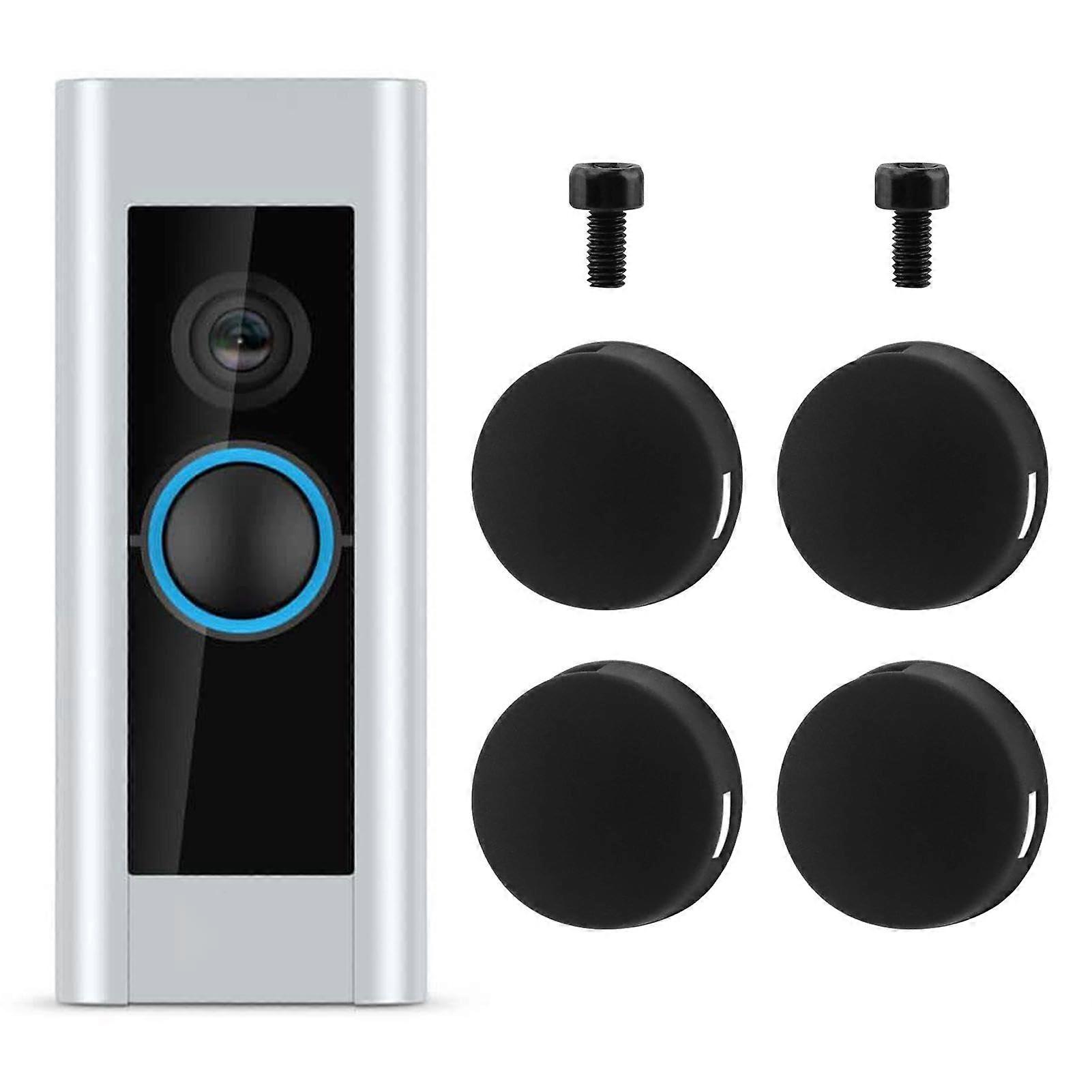 Doorbell Button Replacement for Video Doorbell Pro, Black Silicone  Kit with Screws